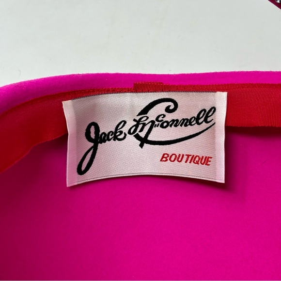 Vintage Jack McConnell Boutique 100% Wool Pink Hat - Picture 7 of 10